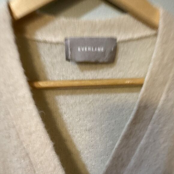 Everlane Womens Alpaca Wool Wrap Sweaters & Cardigans Ivory/ Cream Size Small - Picture 8 of 9
